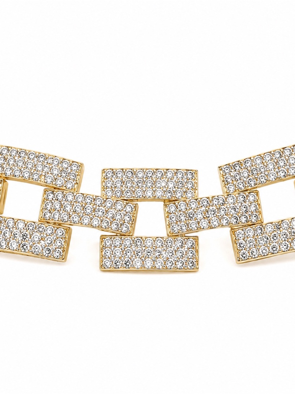 Mango Gold Pave Link Bracelet - Picture 3 of 7